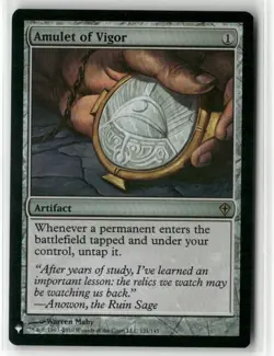 magic the gathering Amulet of Vigor The List Reprints Foil - Image 1