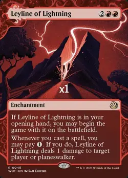 MTG Wilds of Eldraine: Enchanting Tales WOT Leyline of Lightning MINT - Image 1