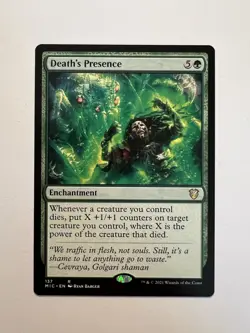 Death's Presence - MTG Innistrad: Midnight Hunt: Commander - NM - Image 1