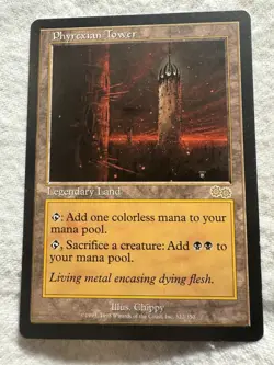 MTG - Phyrexian Tower - Urza's Saga - NM - Free Shipping! - Image 1