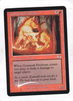 Magic: MTG: Judgment: Foil: Goretusk Firebeast - Image 1