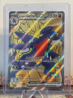 Pokemon TCG Cynthia's Garchomp EX Destined Rivals 215/182 Stage2 - Image 1