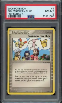 2006 Pokemon Fan Club Pop Series 4 PSA 8 - Image 1
