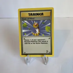 Pokemon TCG Gust of Wind Base Set 2 120/130 Regular Unlimited Common- Near Mint - Image 1