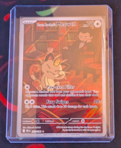 Team Rocket's Meowth 203/182 Sv10: Pokemon Destined Rivals Full Art Holo - Image 1