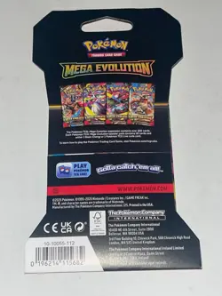 Pokemon Mega Evolution Sleeved Booster Pack SEALED - Image 3