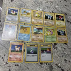 Lot Of 13 Shadowless Pokemon Base Set WOTC NM 1999 - Image 1