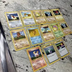 Lot Of 13 Shadowless Pokemon Base Set WOTC NM 1999 - Image 3