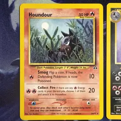Pokemon Neo Discovery Houndour 24/75 And Houndoom 23/75 NM/LP+ - Image 2