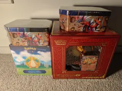 Charizard ex Super Premium Collection + Pokemon Go Premier Deck Holder + Tins - Image 1