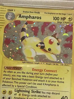 2002 Pokemon Expedition Ampharos 2/165- Holo- NM-Mint PSA 8 - Image 5