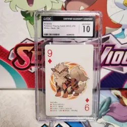 CGC 10 Arcanine 9 of Diamonds White 2 Deck 2012 - Pokemon - SHIPS FAST - Image 1