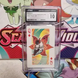 CGC 10 Volcarona Queen of Diamonds White 2 Deck 2012 - Pokemon - SHIPS FAST - Image 1