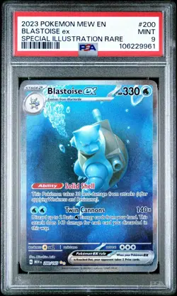Pokemon TCG Blastoise EX Scarlet & Violet 151 PSA 10 Gem Mint - Image 1