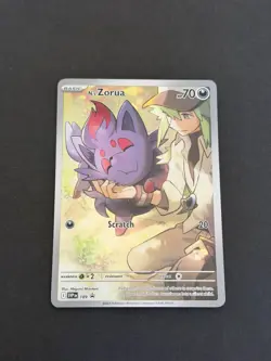 N's Zorua SVP189 SV: Pokemon Journey Together ETB Black Star Promo - Image 1