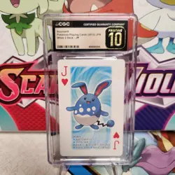CGC 10 Pristine Azumarill Jack of Hearts - 2012 Black Kyurem Pokemon Poker Deck - Image 1
