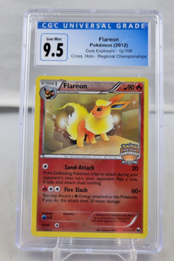 2012 Pokemon Flareon Dark Explorers Cross Holo Championship 12/108 CGC 9.5 - Image 1