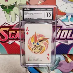 CGC 10 Victini Ace of Diamonds - 2012 Black Kyurem Poker Deck - Pokemon - Image 1