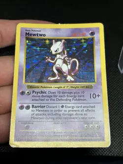 Mewtwo 010/102 Base Set SHADOWLESS MP Unlimited Edition Holo - Pokemon Vintage - Image 4