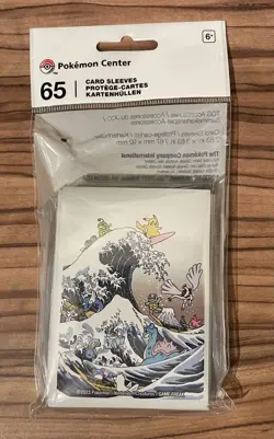 Great Wave Pikachu & Friends Card Sleeves (65 Sleeves) Pokemon TCG NEW & SEALED - Image 1