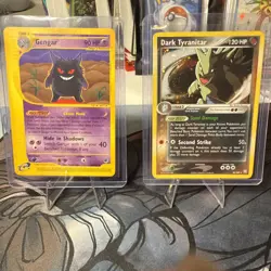 Vintage Pokemon Card Bundle: Gengar #48/165 (Non Holo)+ Dark Tyranitar #20/109 H - Image 1