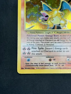 Pokemon Charizard 4/102 - Base Set 1999 - Holo Rare Card - WOTC LP/MP 🔥 - Image 2