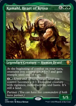 MTG English Kamahl, Heart of Krosa (Foil Etched) NM Foil Commander Legends - Image 1