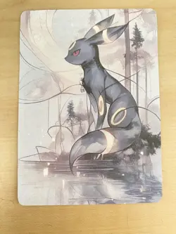Anime ART STYLE Umbreon Fan Full Art Pokemon Custom Card/perfect bookmark - Image 1