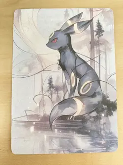 Anime ART STYLE Umbreon Fan Full Art Pokemon Custom Card/perfect bookmark - Image 4
