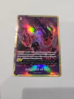 OP02-089 Judgment Of Hell Alt Art PRB01 One Piece Card Game TCG - Image 1