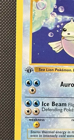 Dewgong 25/102 1st Edition- Shadowless-Base Set- Pokemon Card- 1999- WOTC LP+ - Image 2