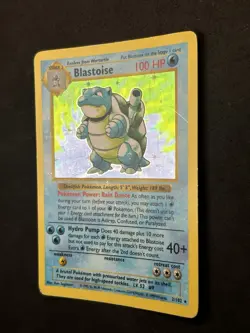 Blastoise 2/102 Pokemon TCG Base Set Holo Shadowless Rare Card Condition LP/MP🔥 - Image 5