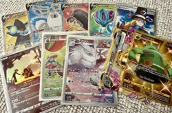 Pokemon Secret Rare Lot 10x GOLD FULL ART TRAINER CHARACTER RARE BREAK Cards - Image 1