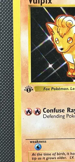 1st Edition Shadowless Vulpix 68/102 Base Set Card LP 🔥🔥🔥 - Image 2