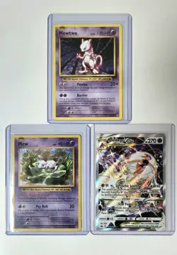 Legendary Pokemon 3 Card Lot - Deoxys VStar GG46 - Mew 53/108 - Mewtwo 51/108 - Image 1