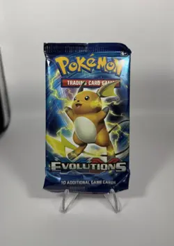 XY Evolutions Raichu Booster Pack Pokemon TCG 10 Trading Cards (2016) SEALED NM - Image 1