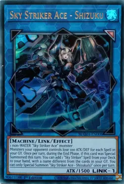 MAMA-EN006 SKY STRIKER ACE - SHIZUKU ULTRA RARE 1ST EDITION YuGiOh CARD - Image 1