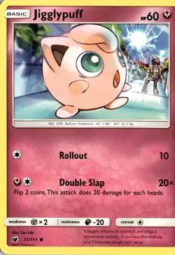 Jigglypuff Common SM - Crimson Invasion 71/111 Pokemon Card TCG - Image 1