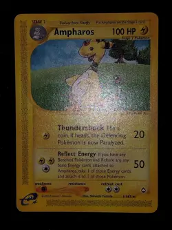 Ampharos Non Holo 3/147 Aquapolis ENG - English Pokemon Card E-Series 2002 - Image 3