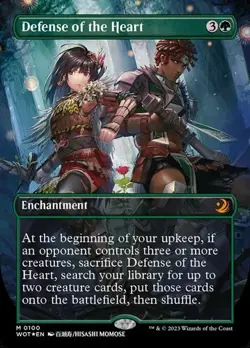 Defense of the Heart - Confetti Foil Extended Art WoEET NM MTG - Image 1