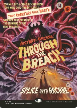 MTG Through the Breach (0487) *Non-Foil* Borderless Poster Innistrad Remastered - Image 1