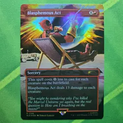 Blasphemous Act (1756) (Rainbow Foil) Secret Lair Drop Deadpool FOIL NM - Image 1