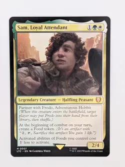 Sam, Loyal Attendant - NM - LOTR - MTG - Image 1