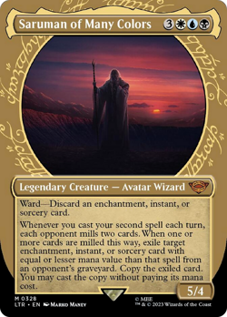 Saruman of Many Colors SHOWCASE, The Lord of the Rings, MTG LTR NM - Image 1