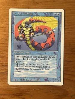 MTG - Magic the Gathering - Lord of Atlantis - Revised (3rd Edition) - NM - Image 1