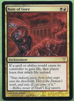 MTG Magic the Gathering Rain of Gore (126/190) Dissension - Image 1