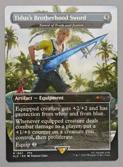 MTG x FINAL FANTASY SECRET LAIR - TIDUS'S BROTHERHOOD SWORD #1867 NON-FOIL - Image 1