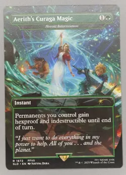 MTG x FINAL FANTASY SECRET LAIR - AERITH'S CURAGA MAGIC #1872 NON-FOIL - Image 1