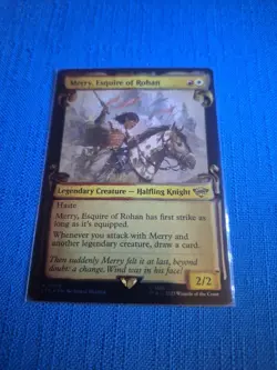 MTG LOTR Merry Esquire of Rohan 💥FOIL SPECIAL EDITION SCROLL💥 Lord of Rings - Image 1