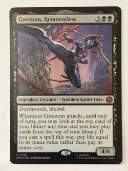 MTG Gwenom, Remorseless Legendary Creature - Promo NM Magic - Image 1